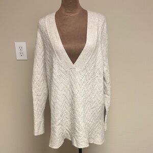 Chico's Cream V-Neck Sweater